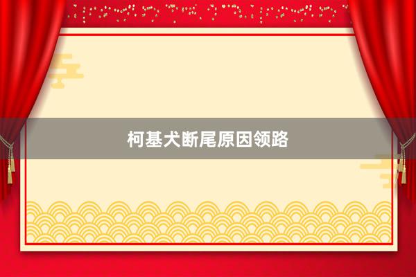 柯基犬断尾原因领路